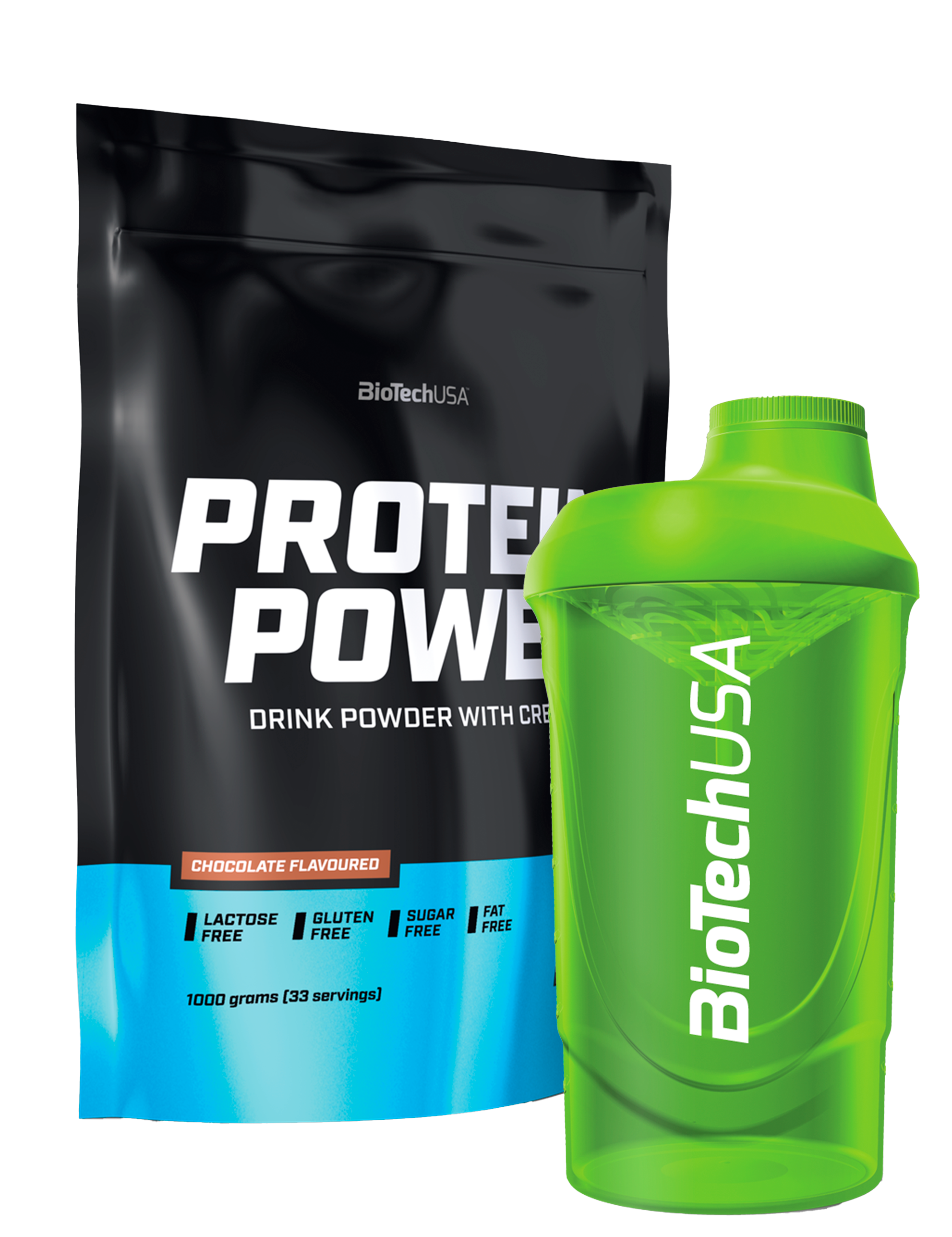 Protein Power (1000g)+gratis valgfri Shaker