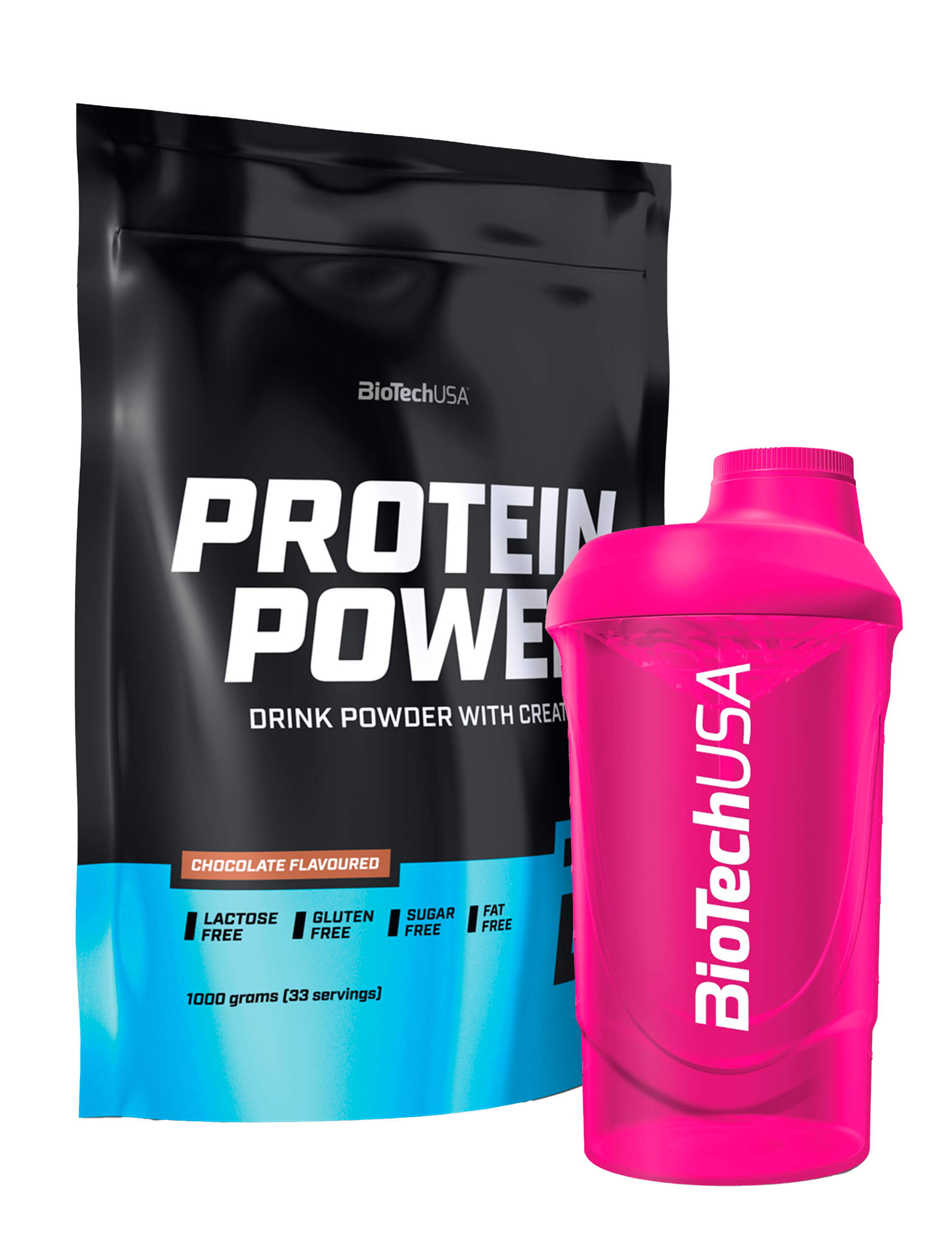 Protein Power (1000g)+gratis valgfri Shaker