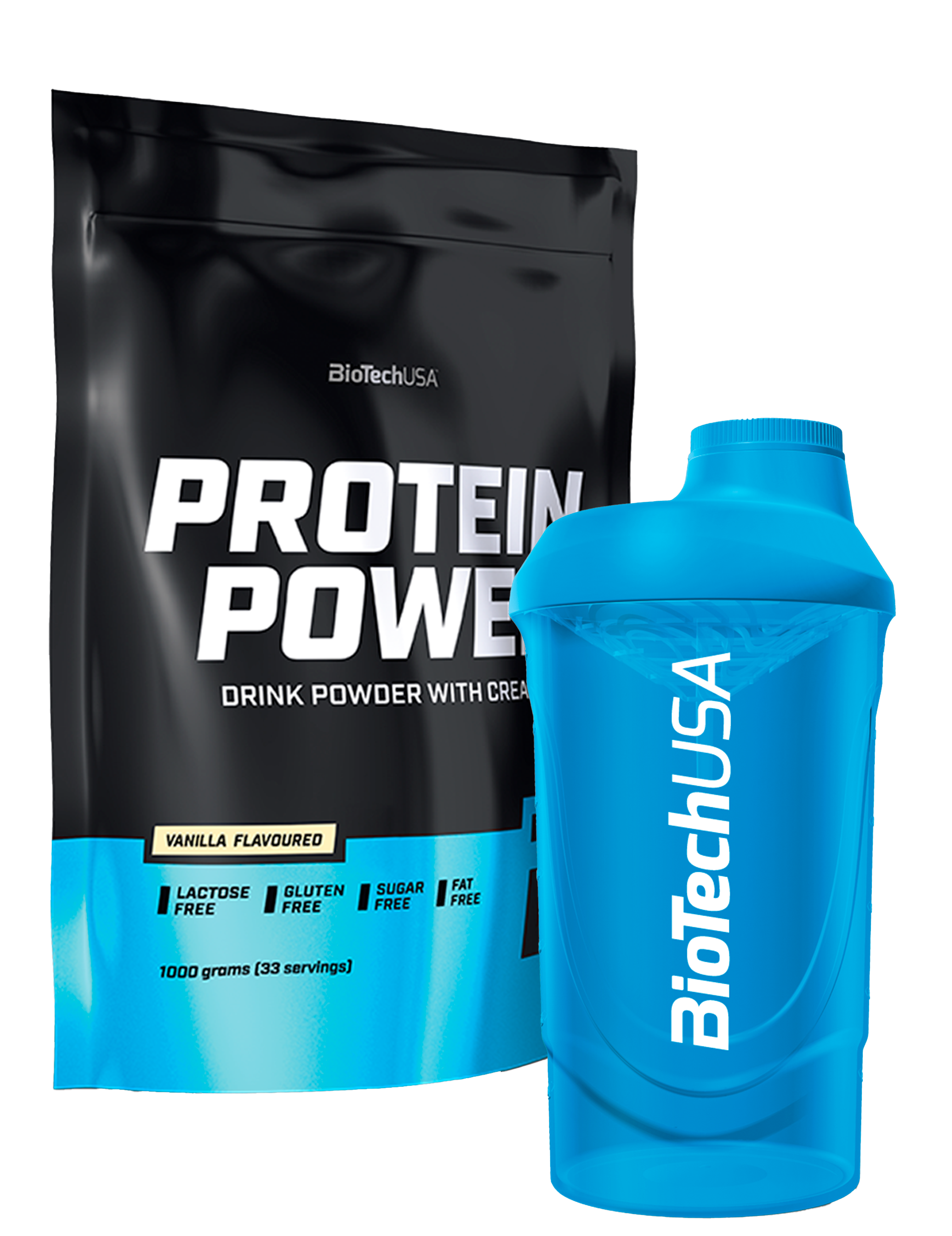 Protein Power (1000g)+gratis valgfri Shaker