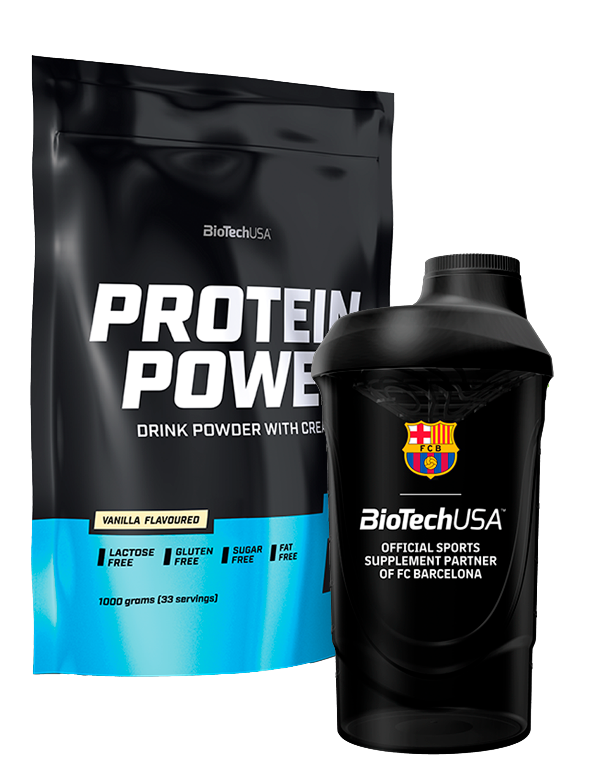 Protein Power (1000g)+gratis valgfri Shaker