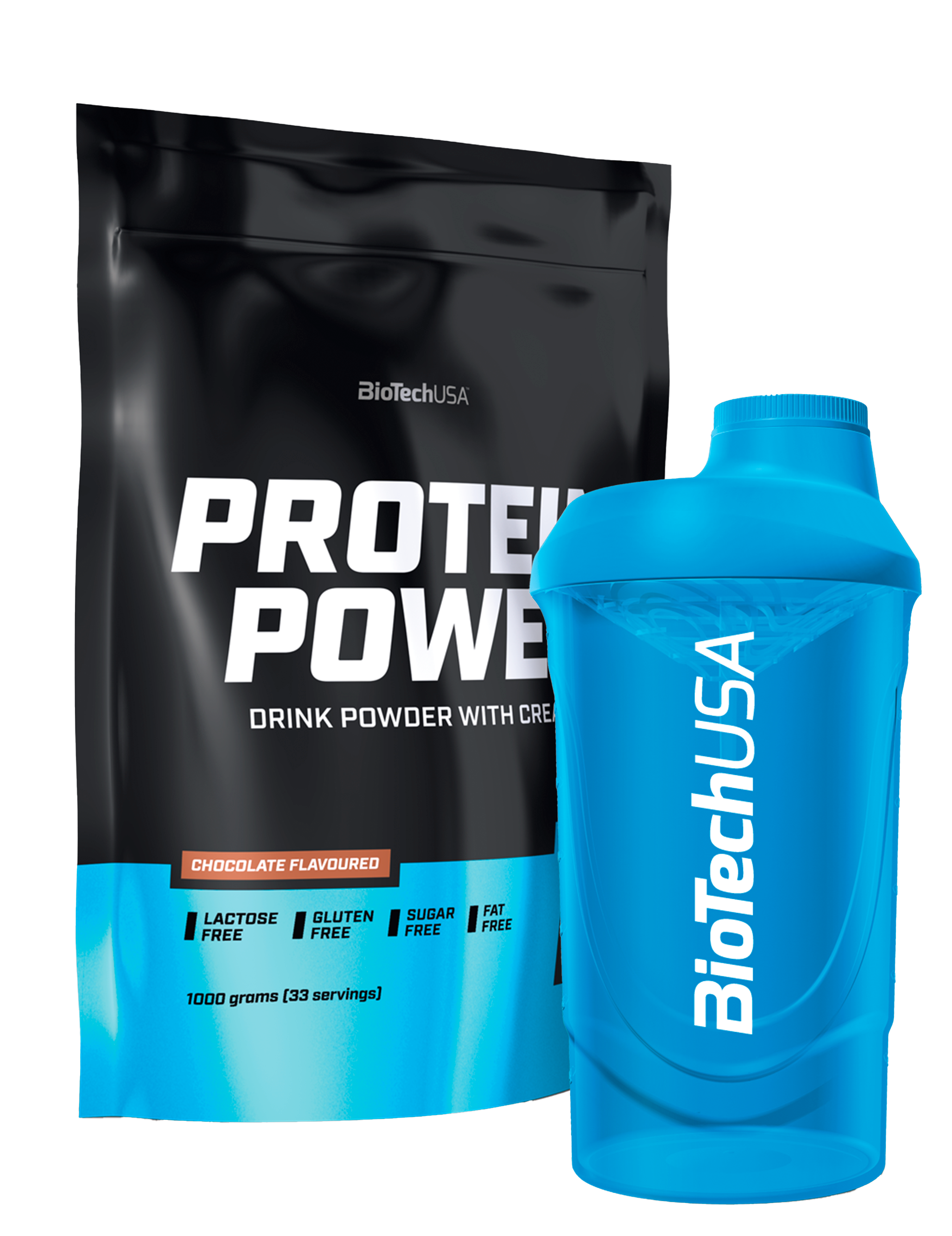 Protein Power (1000g)+gratis valgfri Shaker