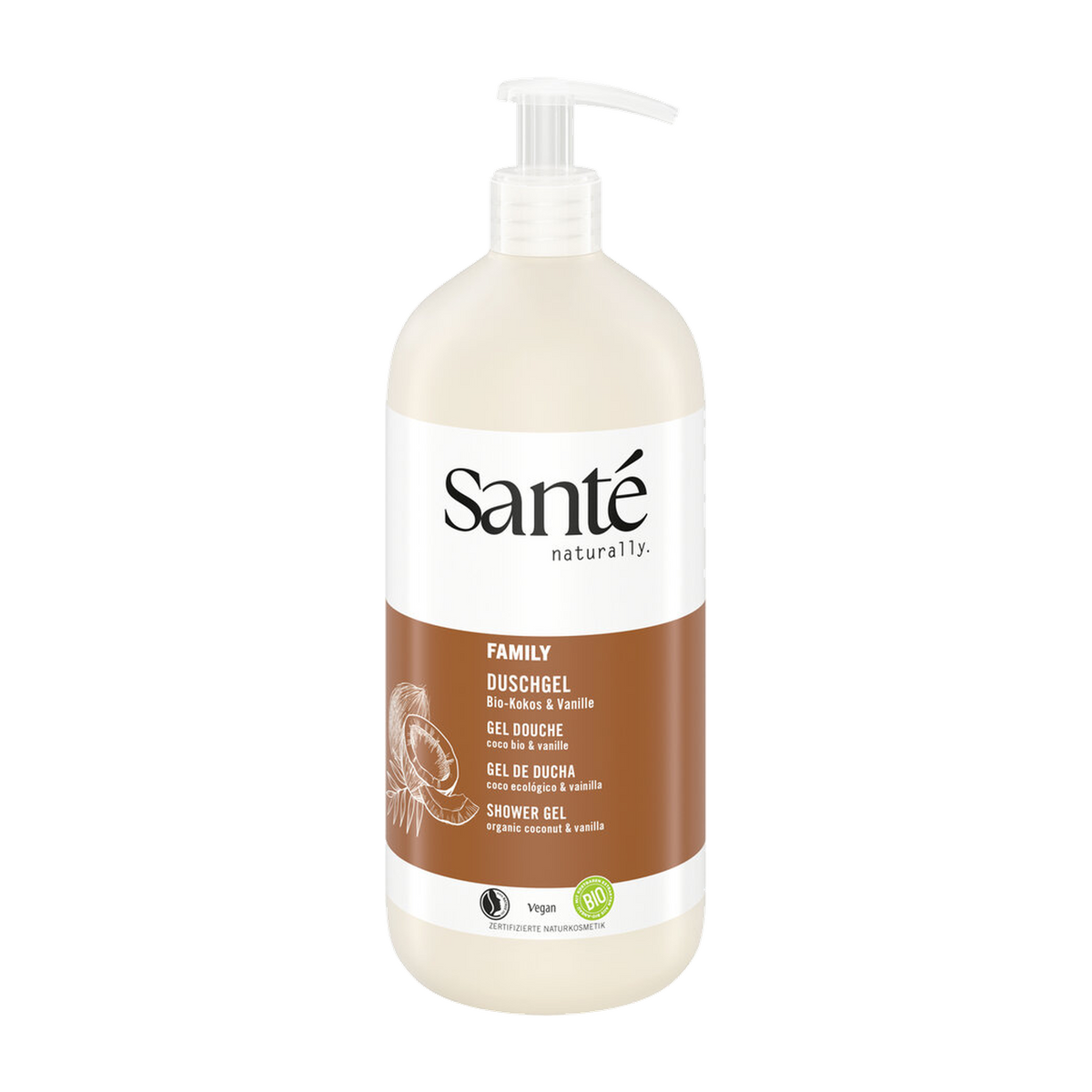 Santé Family kokos & vanilje XL showergel – 950 ml