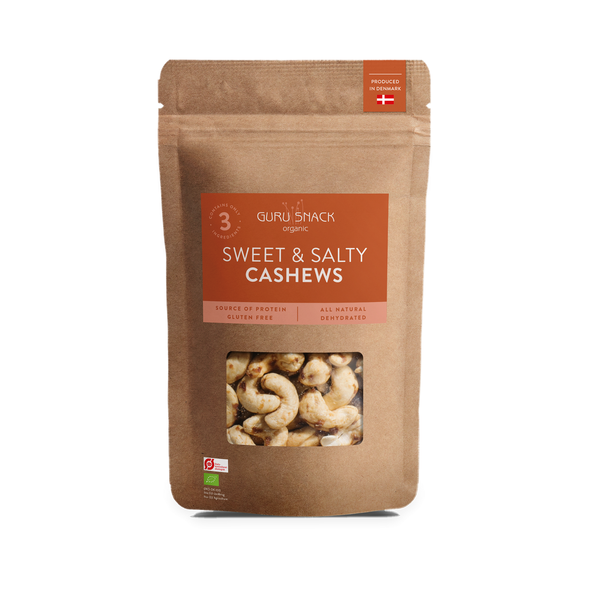 Guru Snack Sweet & Salty Cashews – økologisk