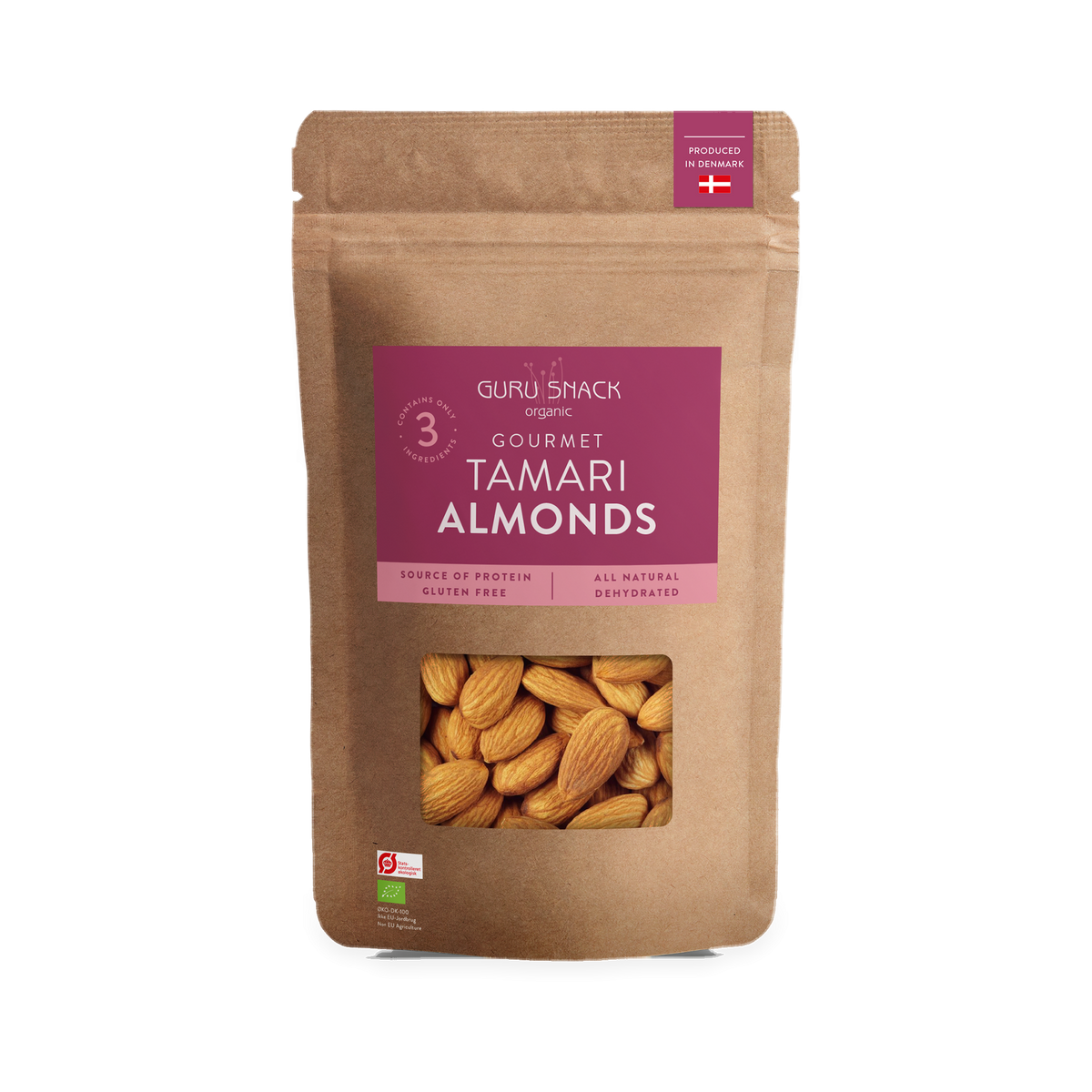 Guru Snack Gourmet Tamari Almonds – økologisk