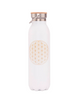 Isoleret vandflaske'Flower of Life' (600 ml) – Mat hvid