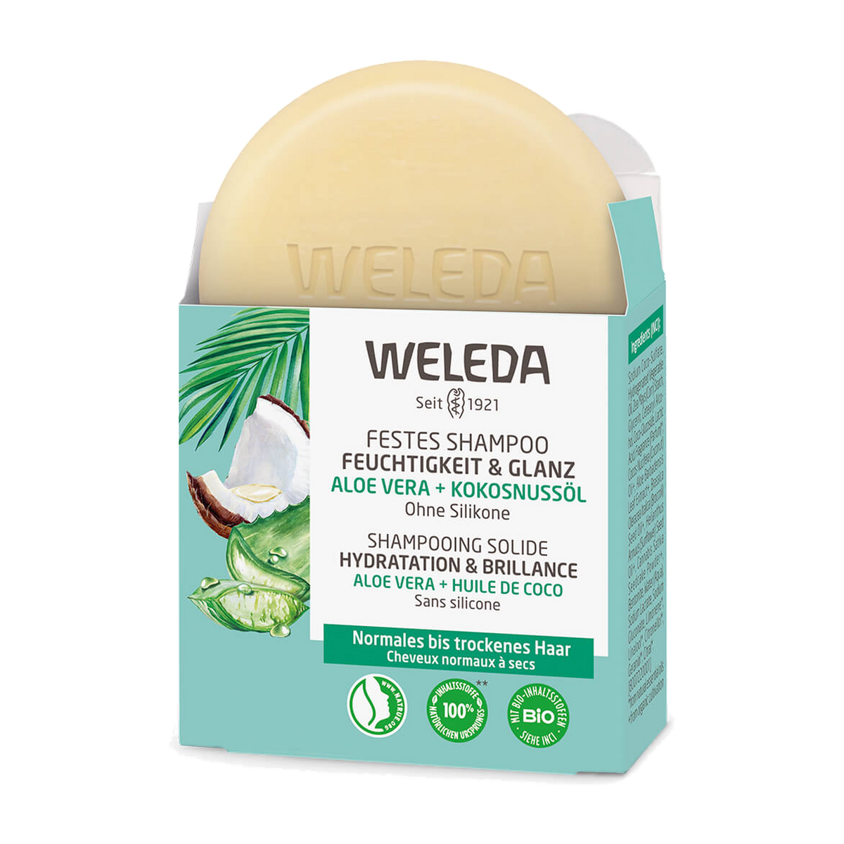 Weleda Shampoobar – fugt og glans – 50 g