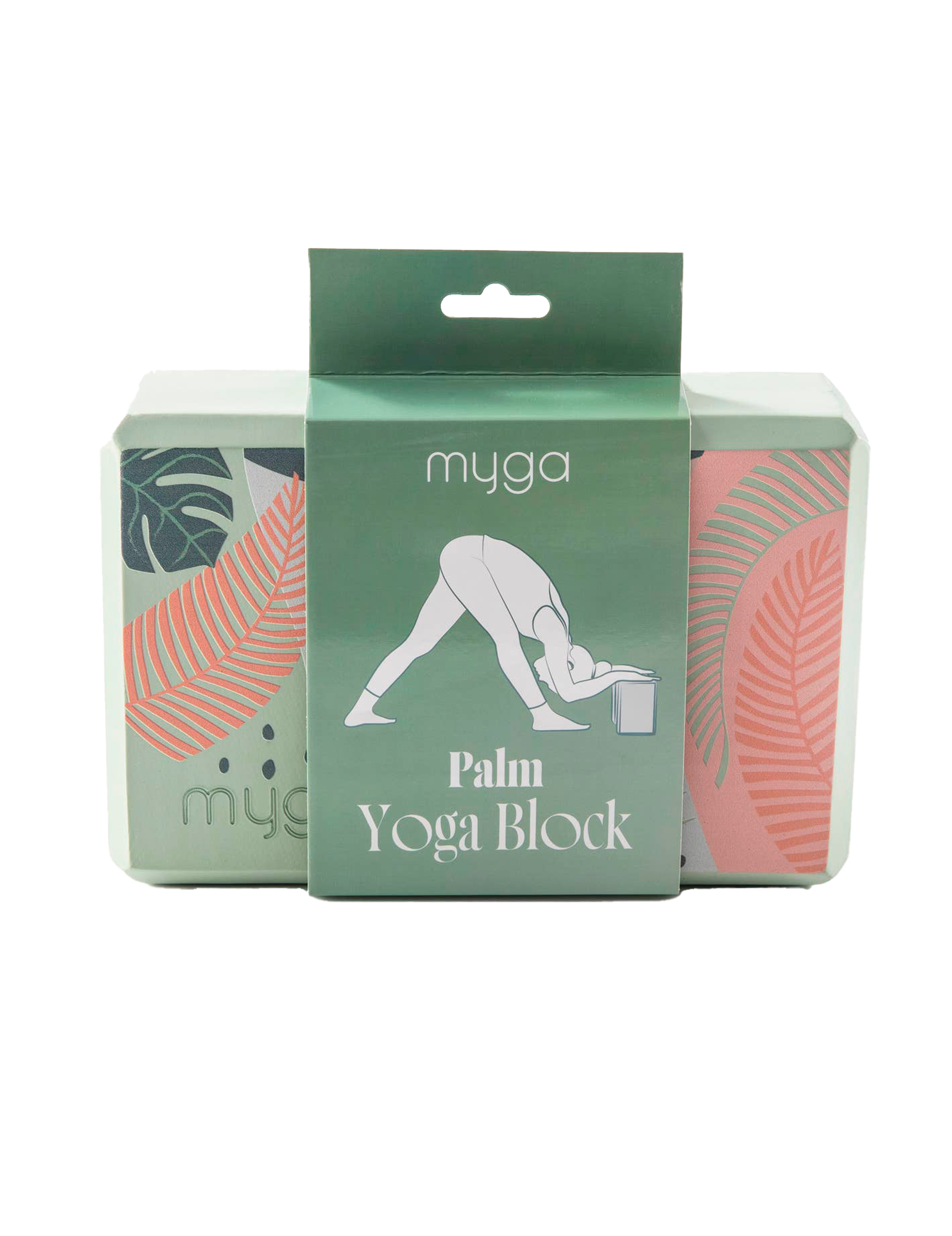 Yogablokke med terrazzo og palme design